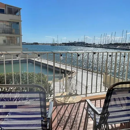 - Bellevue Agreable Toutes Saison 4 Couchages - Climatisation - Parking Prive - Piscine Sur - Vue Magnifique Et Rare - Situation Optimum - Les Argonautes - Ile Des Pecheurs - Cap D'agde Апартаменти Агд